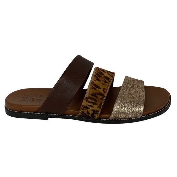 NEW Naturalizer Kellie Slide Sandals Leather Comfort Slip On Slides Size 10 Boho - Picture 2 of 9